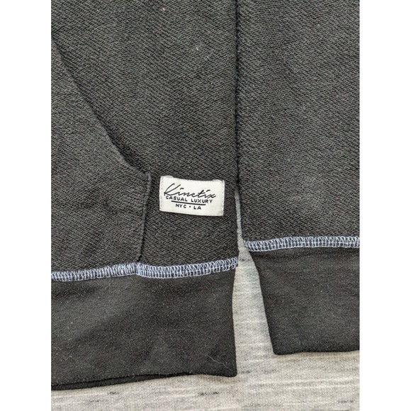 Kinetix Full Zip Hoodie‎ Casual Luxury Activewear Athleisure Black L - Picture 2 of 12